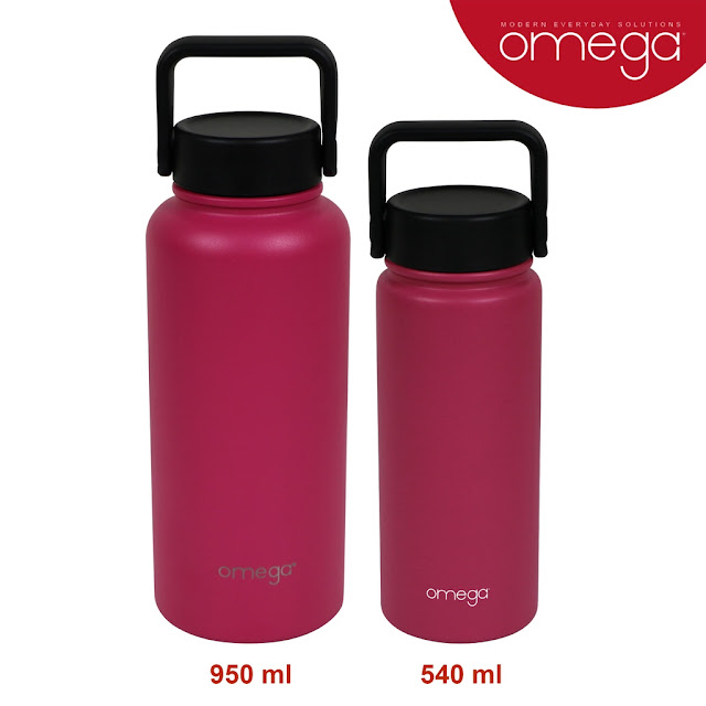 Omega Houseware Denzell Double Wall Insulated Stainless Steel Bottle Tumbler
