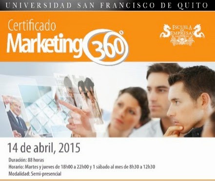 Certificado Marketing 360°,  Escuela de Empresas, 14 de abril 