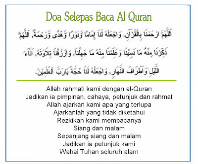 Doktor Jiwa Doa selepas membaca Al Quran 