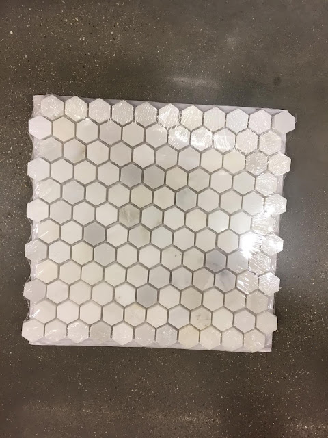 hexagon marble tiles