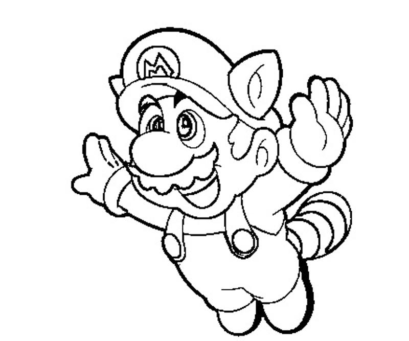 Printable Super Mario 6 Coloring Page