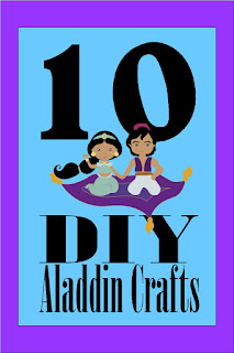 Create some fun at you Aladdin party with these 10 DIY crafts that are perfect for party crafts, party decorations, and party fun. #aladdinparty #aladdincrafts #diypartymomblog