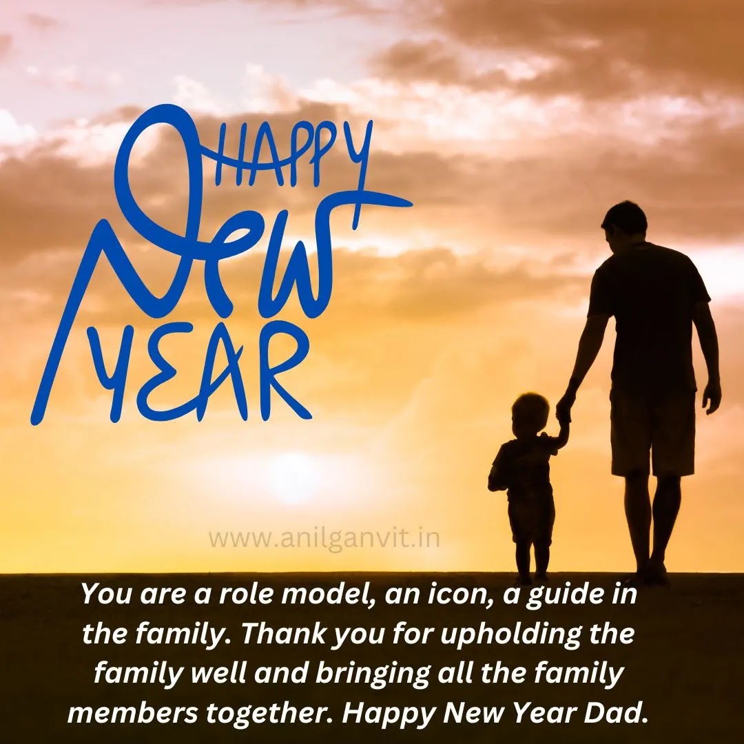 Happy New year Wishes to Father