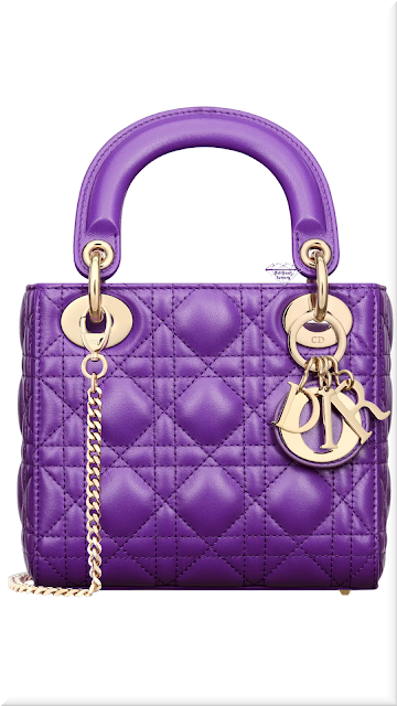 ♦Purple mini Lady DIOR cannage lambskin bag #dior #bags #purple #brilliantluxury