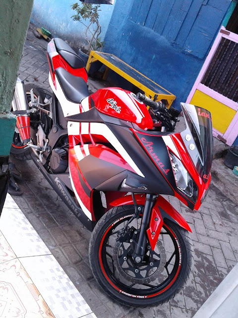 Modifikasi Ninja 250 Merah By Ardyan