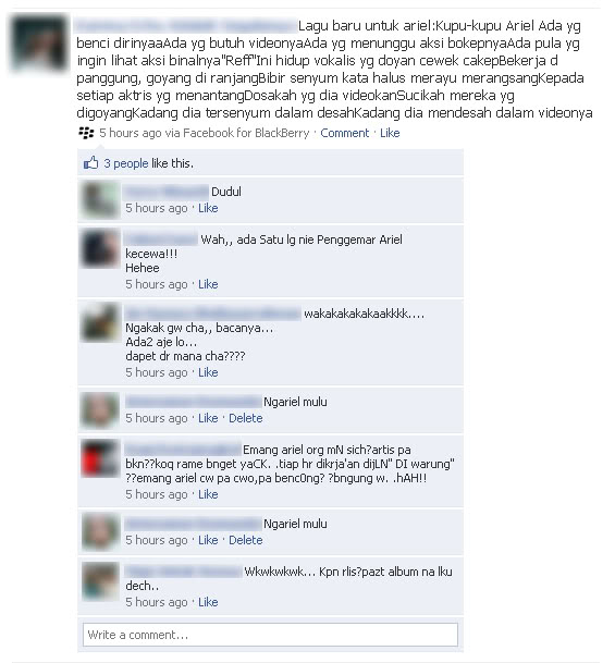 Gambar Lucu Status di Facebook