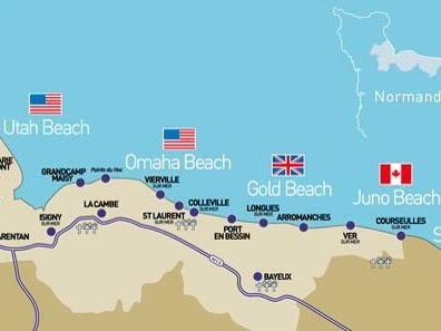 [Le plus partagé! √] carte géographique des plages du débarquement 256819