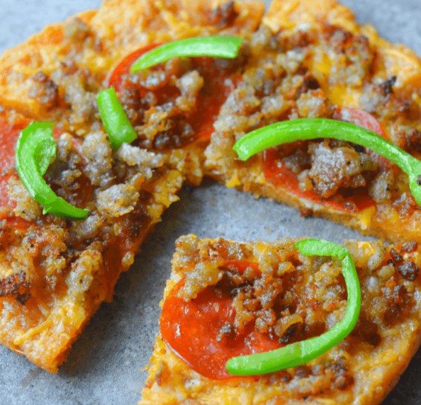 BETTER THAN FAT HEAD PIZZA – LOW CARB PIZZA CRUST #lowcalorie #healthy