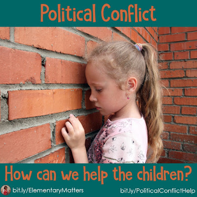 Political Conflict: How can we help the children? They're smart. They know there's a lot going on, and they're scared. Here are some ideas on helping them understand and worry less.