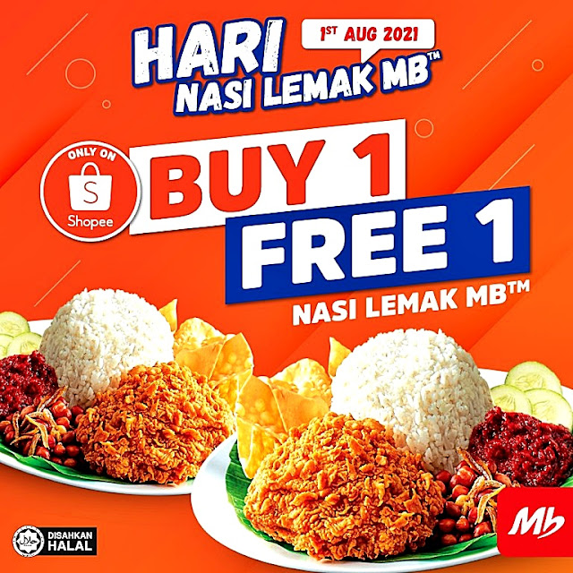 MARRYBROWN Hari Nasi Lemak MB With BUY 1 FREE 1 Offer