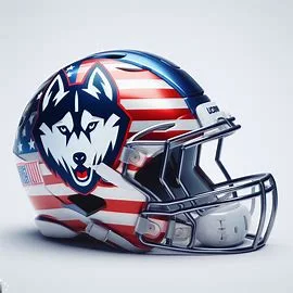 UConn Huskies Patriotic Concept Helmet