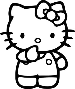 Mewarnai Gambar  Hello Kitty Free Download BLOG MEWARNAI