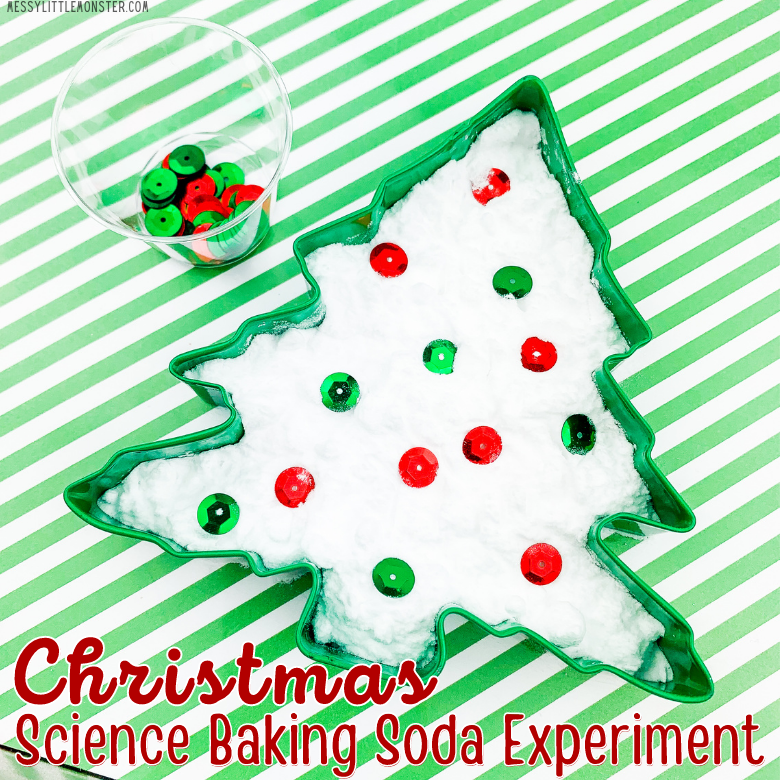 Christmas science baking soda experiment