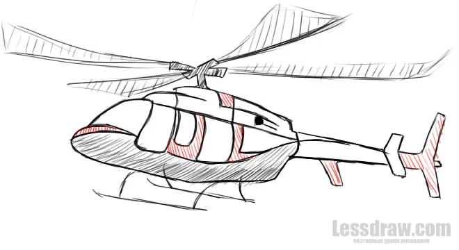 Vẽ một chiếc trực thăng đáng yêu