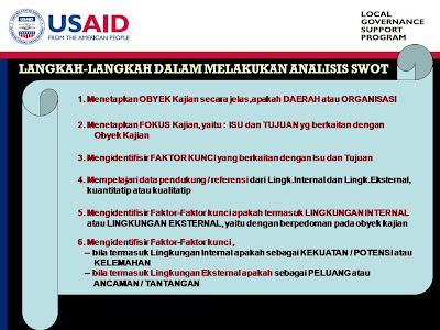 Langkah-Langkah dalam Analisis SWOT