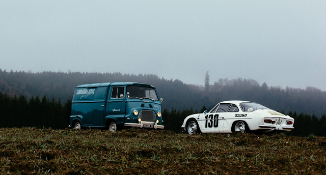 Alpine A110 and Renault Estafette