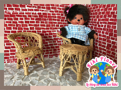 kiki monchhichi miniature handmade maison de poupée doll house fait main