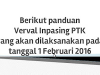 Panduan Verval Inpassing PTK 1 Februari 2016