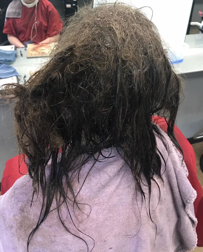 Instead Of Shaving This Depressed Teen's Hair, A Hairdresser Spent 13 Hours Fixing It