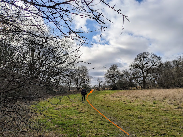 Turn left on Little Berkhamsted footpath 6