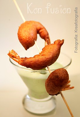 gambas fritas rebozadas receta