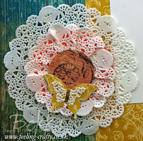 Tea Lace Doiky Fun with Soho Subway Papers - a Scrapbook Page by Stampin' Up! UK Independent Demonstrator Bekka