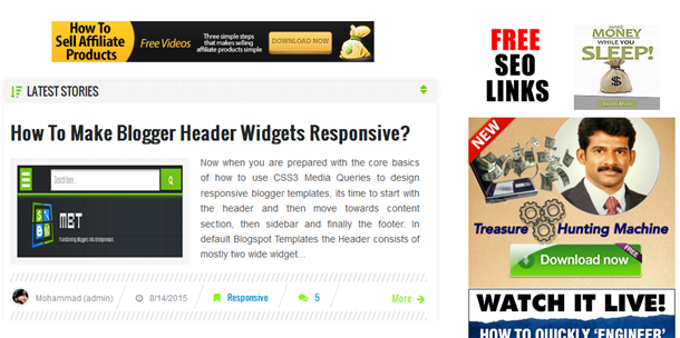 Posts float to left of Sidebar
