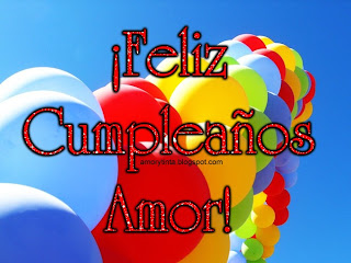 Feliz cumpleaños Amor