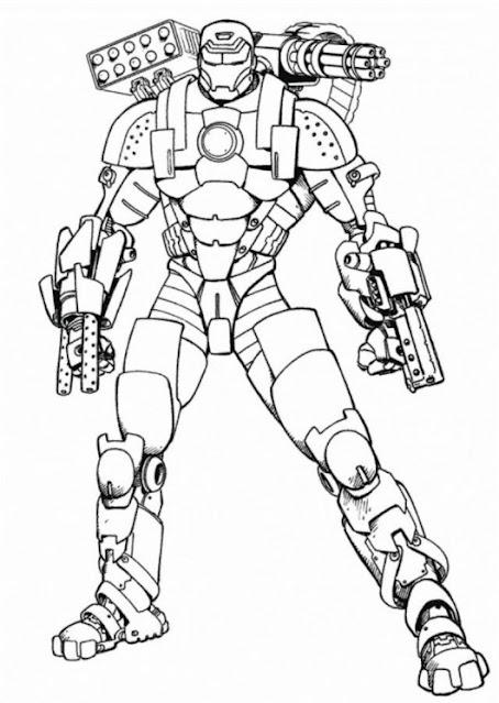 Top 10 Free Printable Iron Man Coloring Pages