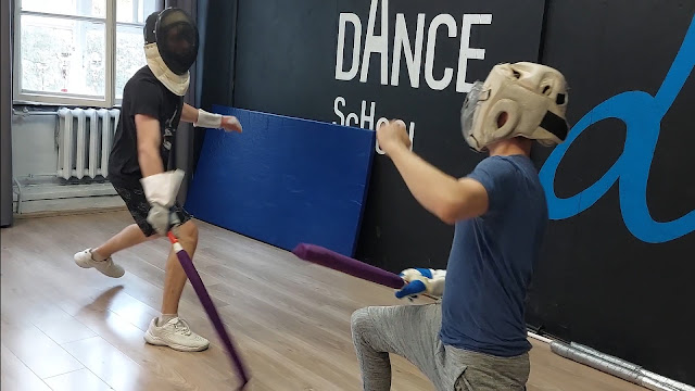 Фехтование мечом утигатана - спарринг чанбара в школе кендзюцу Katana Club