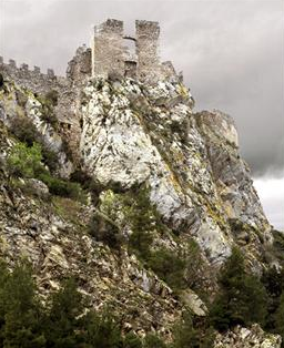 Castle fortress on a mountain