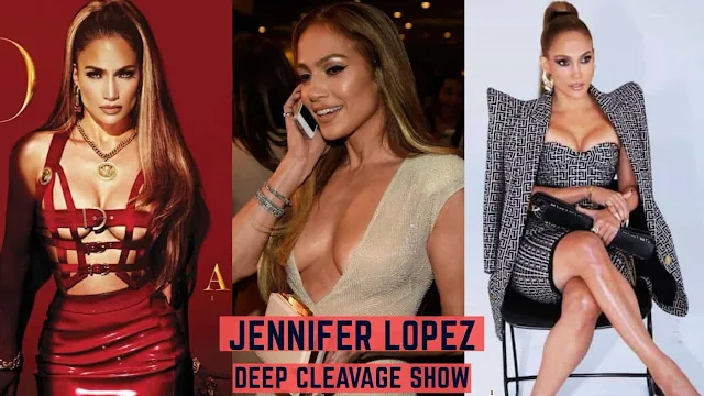 Jennifer Lopez Sexy Cleavage Photos