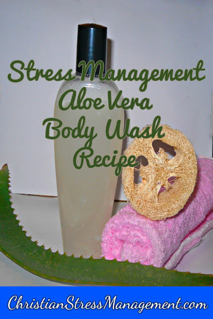 Stress management natural aloe vera body wash recipe