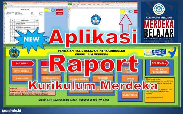 Aplikasi Raport Kurikulum Merdeka Excel