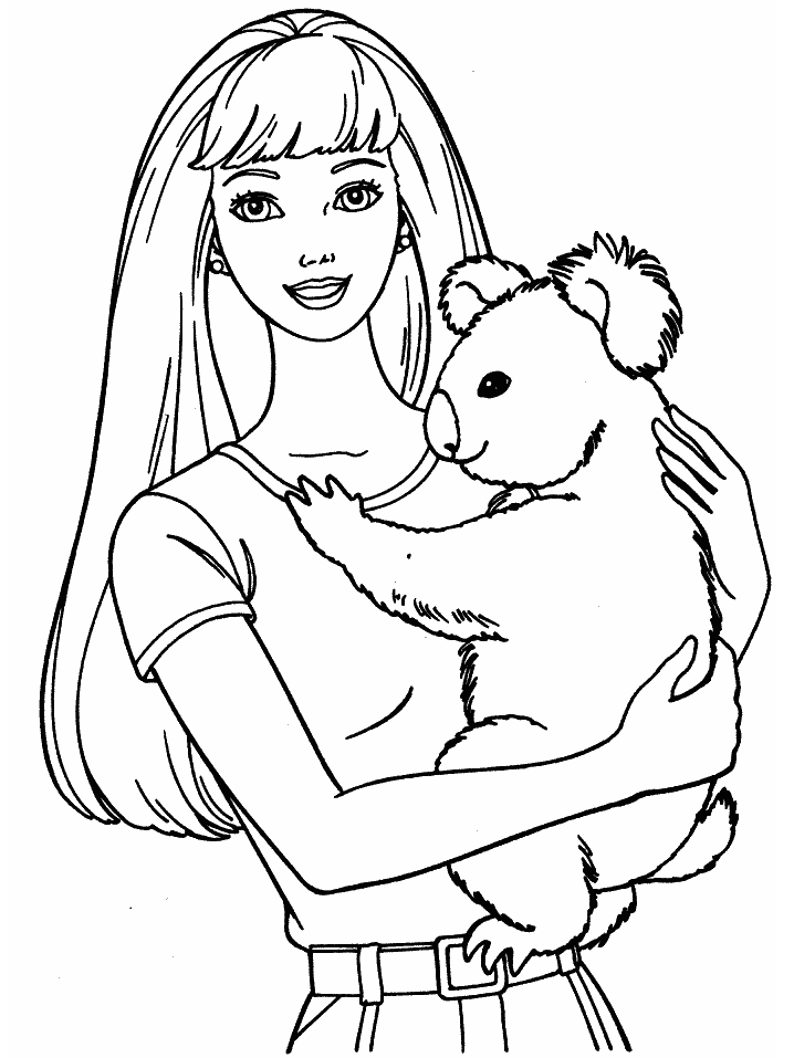 Coloring Pages: Barbie Free Printable Coloring Pages
