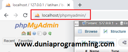 Cara Membuat Database MySQL di localhost/phpmyadmin