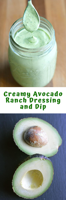 Creamy Avocado Ranch Dressing and Dip
