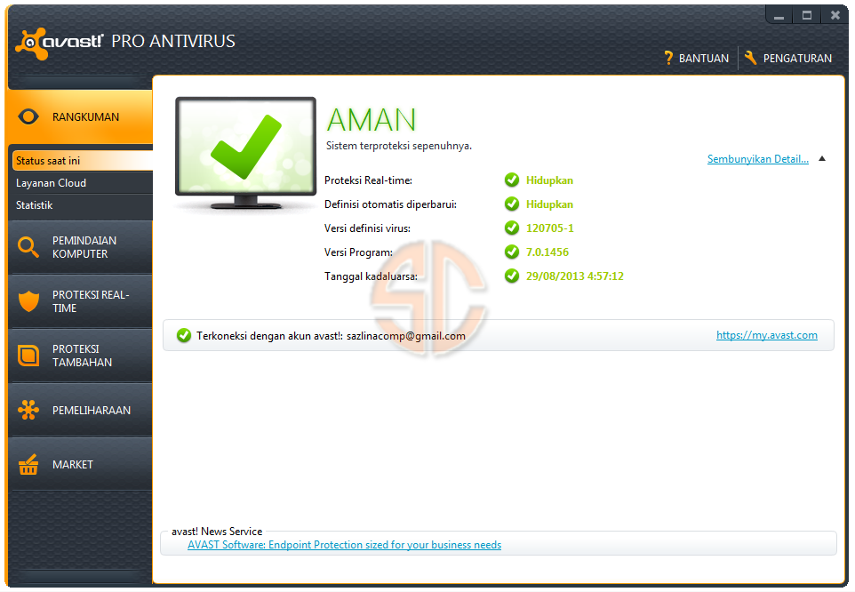 avast! Pro Antivirus 7.0.1456 Full License Key