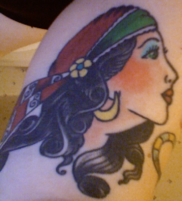 gypsy girl tattoo. Gypsy Head Tattoos