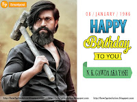 happy birthday too you yash, holding hammer on shoulder ಹಾಸನ್ ಕರ್ನಾಟಕ [hero photo]