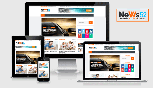 News52 Blogger Template Free Download