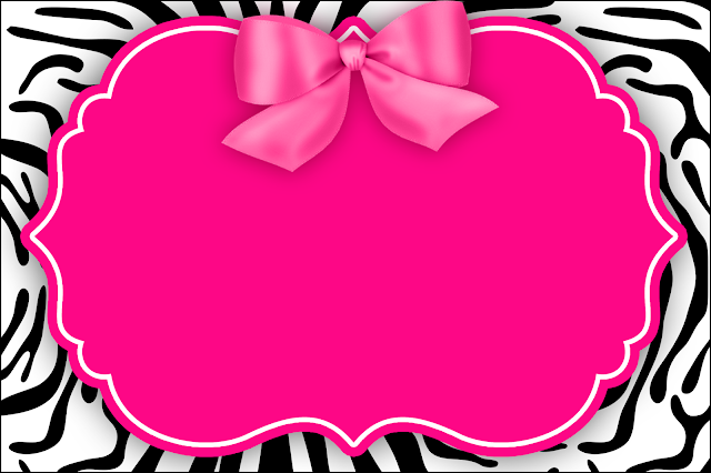 print invitations zebra paper for My Zebra  Printable, Pink:  and Boxes Free Oh Invitations. and Party