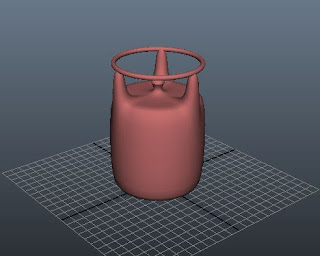 Cylinder modeling, cylinder gas stove, Maya modeling