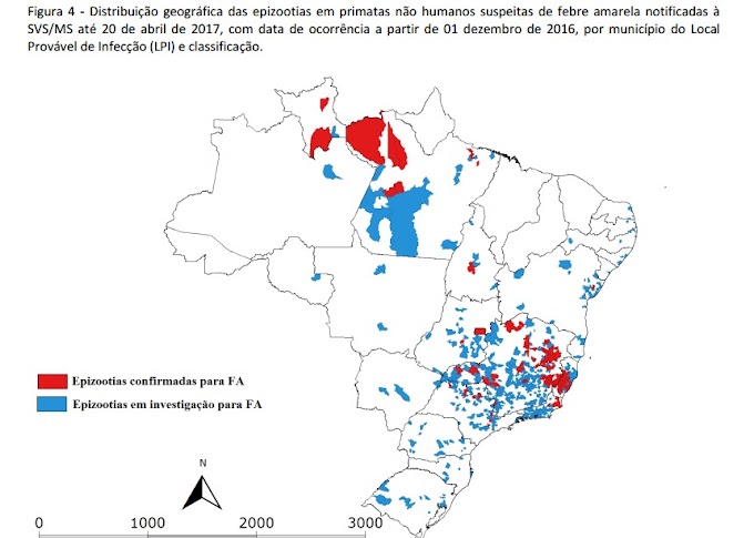 Epizootia - Epidemia : Morte progressiva de PNH por Febre Amarela, prenuncia suposta urbanização da doença