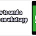 How to send a photo on whatsapp | send images on whatsapp