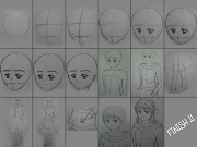 anime girl sketch. drawing tutorial by me