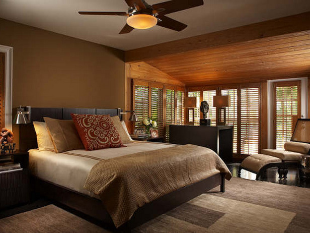 bedroom interior design using wood