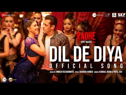 दिल दे दिया Dil de diya lyrics in Hindi Radhe ft salman khan Kamaal Khan x Payal Dev Hindi Bollywood Song