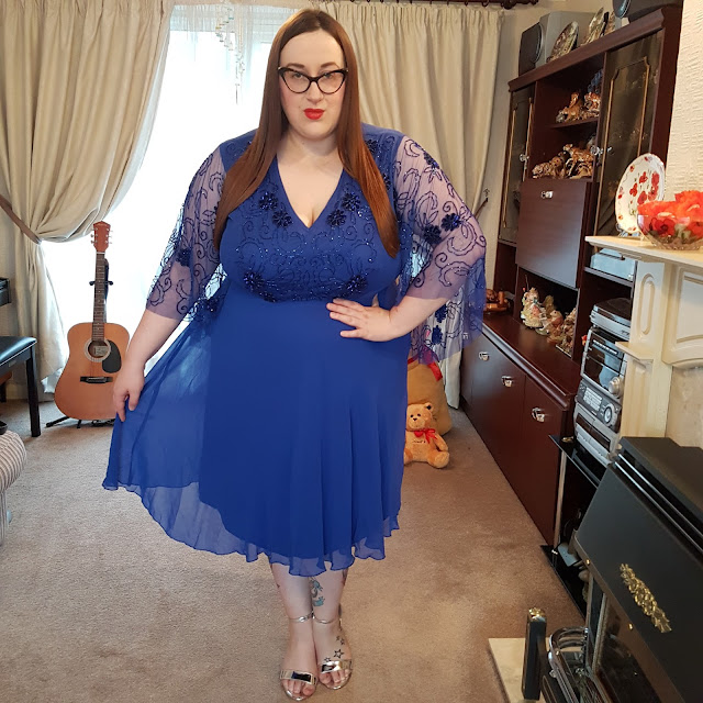 Lovedrobe Luxe Cobalt Kimono Dress