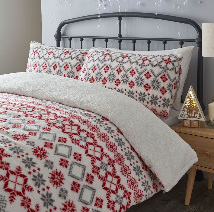 Fair Isle Fleece Duvet Set from Cotton Traders